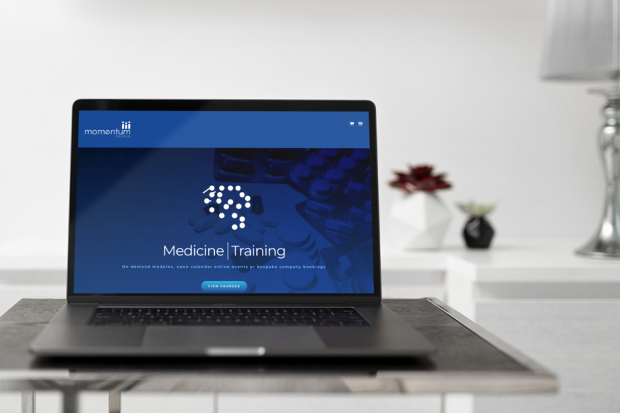 Medication training experts Momentum People’s website homepage design by TukTuk Creative Marketing Medication training experts Momentum People's website homepage design by TukTuk Creative Marketing