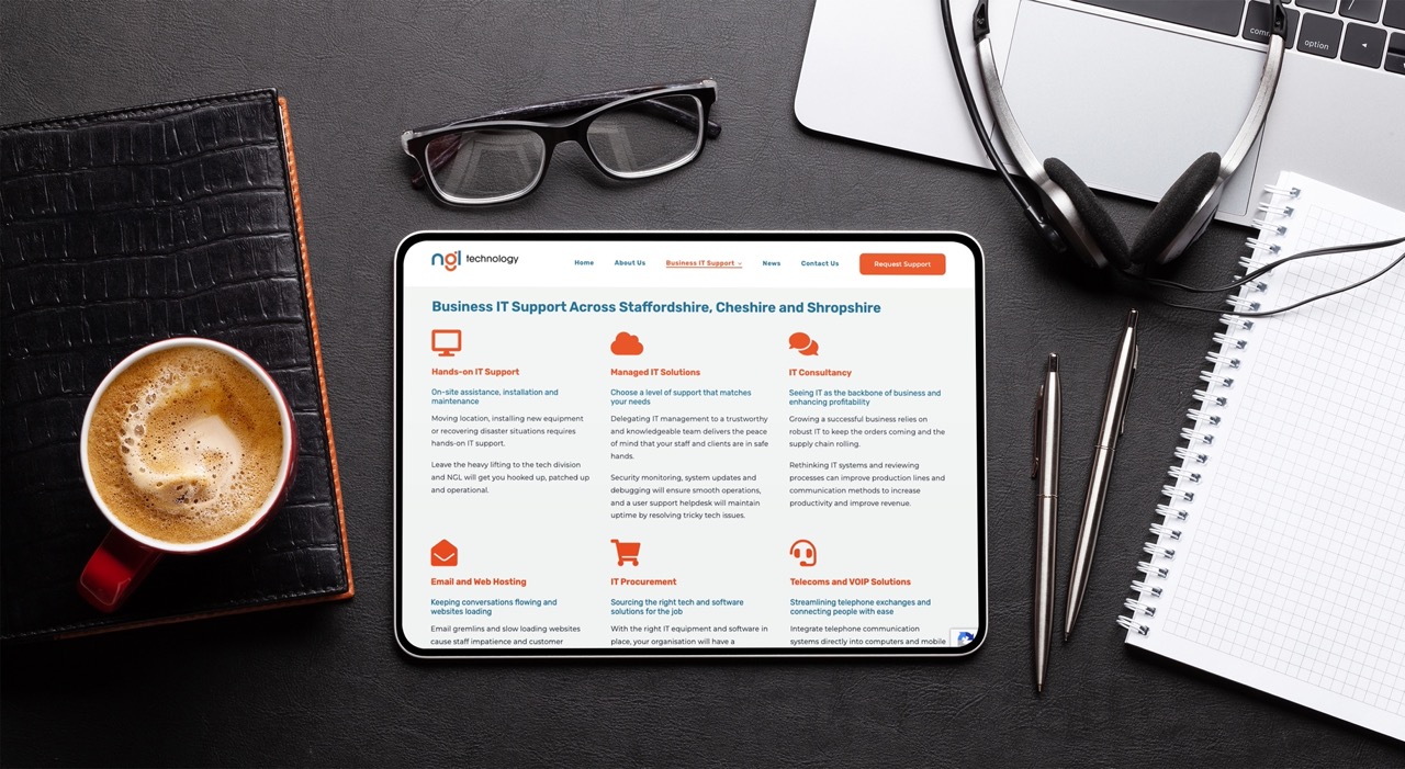 NGL Technology website design-4 NGL Technology's services displayed on their website - designed by TukTuk Creative Marketing